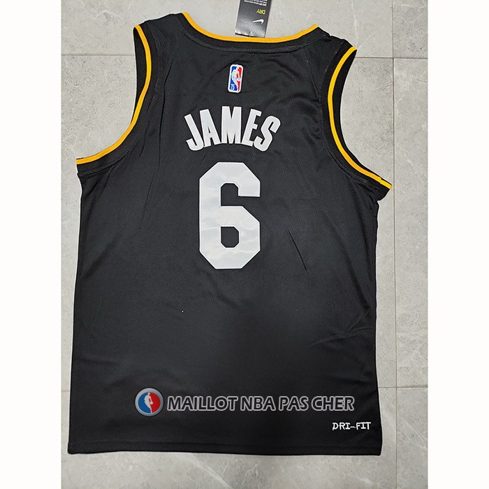 Maillot Los Angeles Lakers LeBron James NO 6 Select Series 2022 Noir